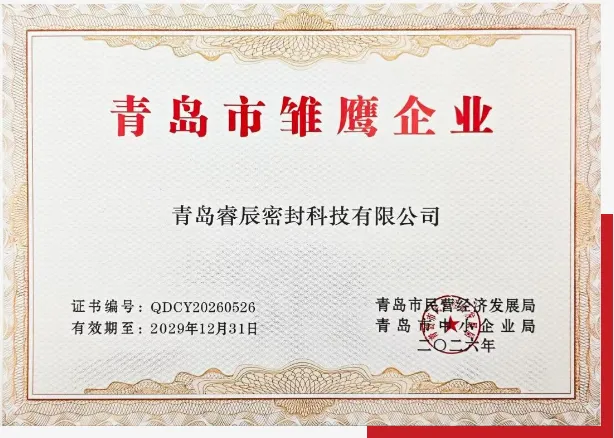 Qingdao Ruichen Sealing Technology Co., Ltd. has been selected as a 2026 Qingdao 
